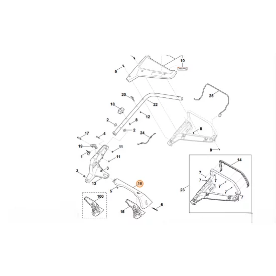 STIHL  Element uchwytowy WA21 764 0100
